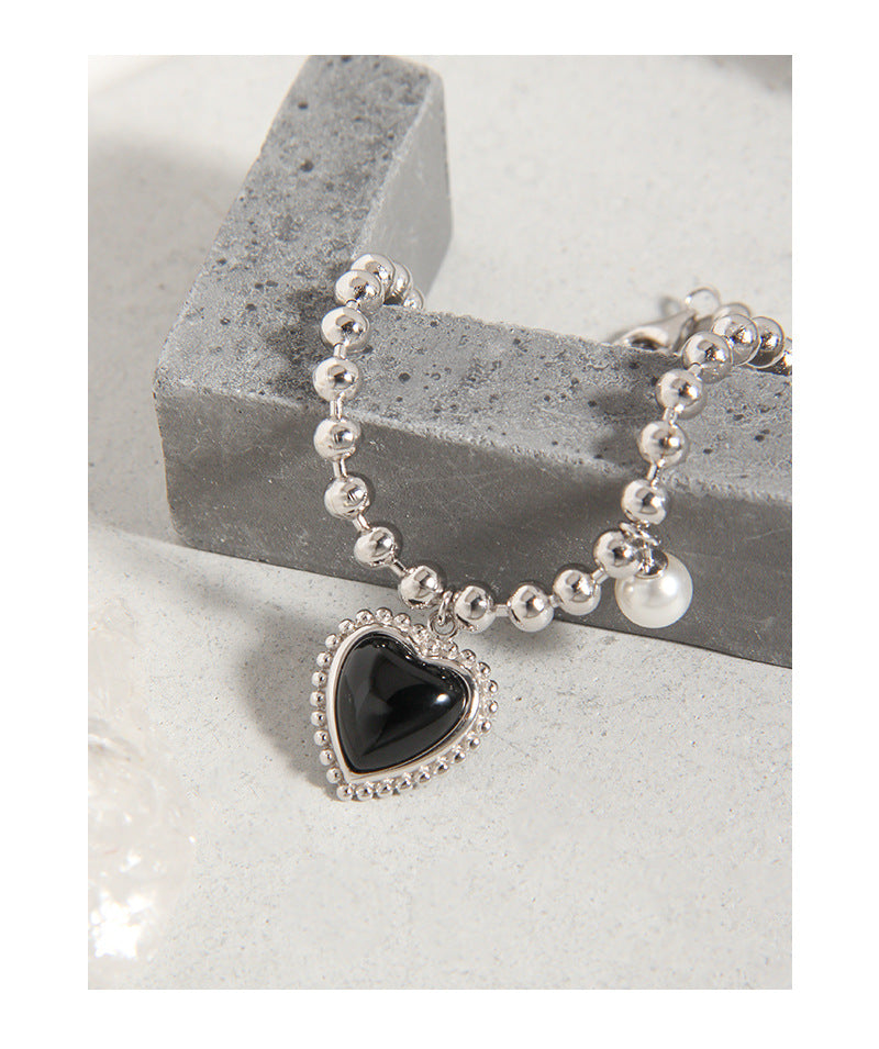 Black agate bracelet-SL080