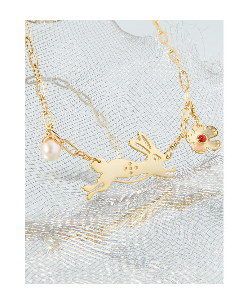 Deer nacklace-XL341