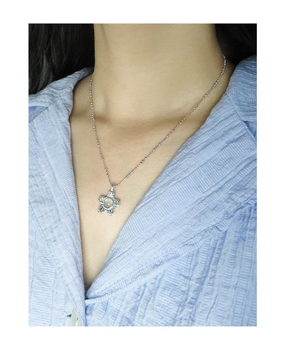 Flower necklace-XL420