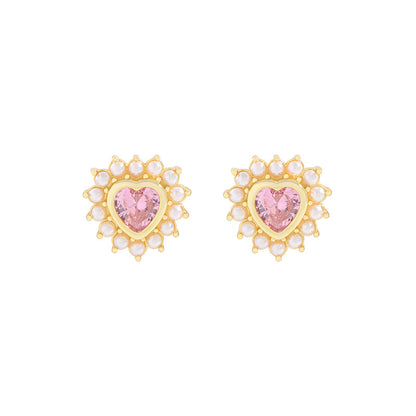 Heart earrings-ES661