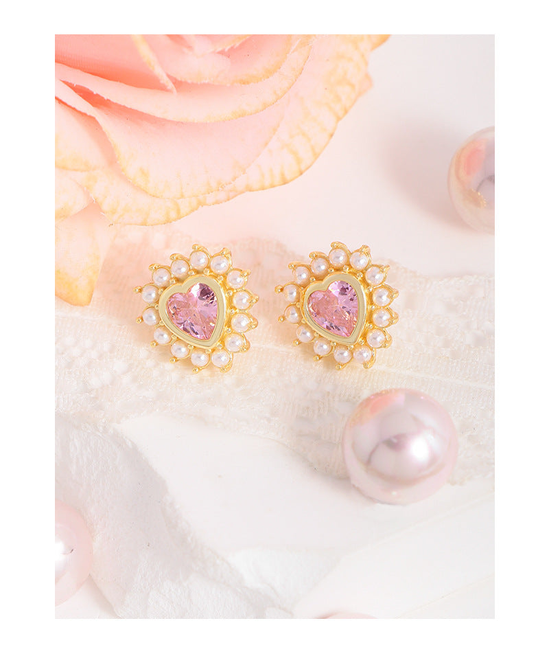 Heart earrings-ES661