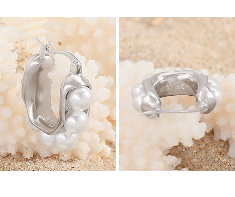 Pearl earrings-ES712