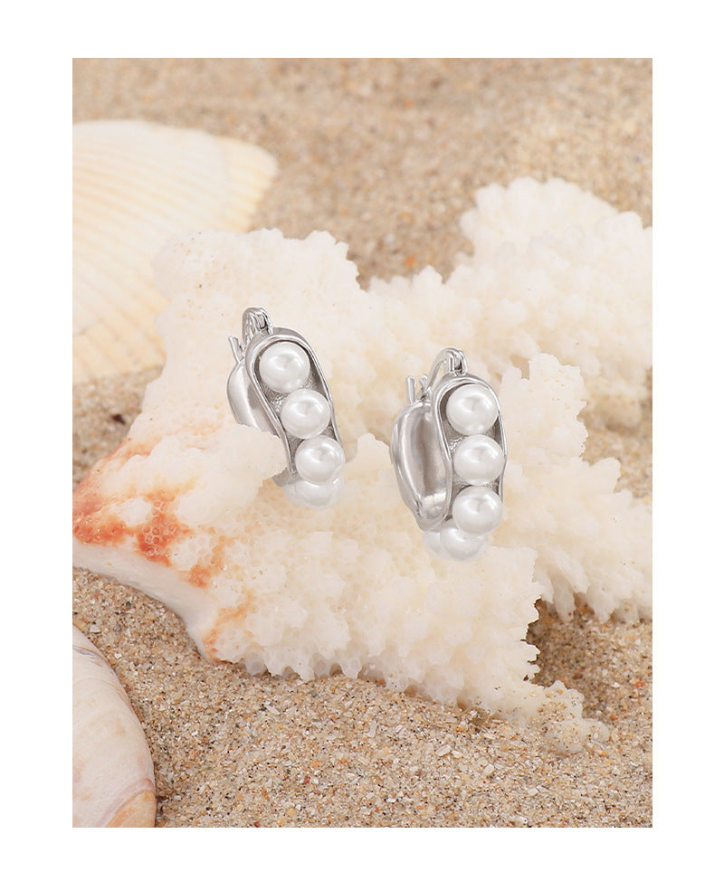 Pearl earrings-ES712