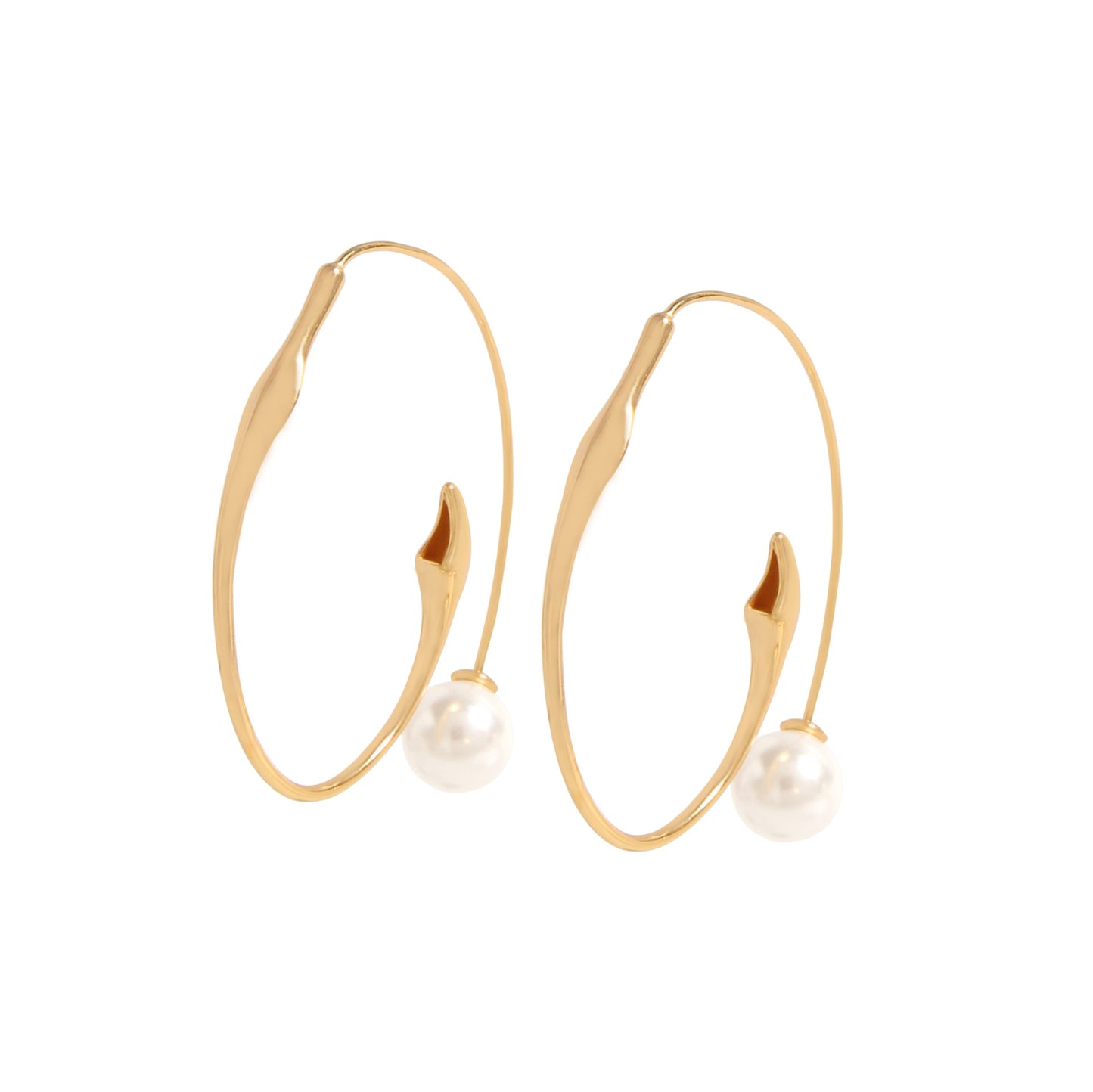 Champagne gold earrings-ES140