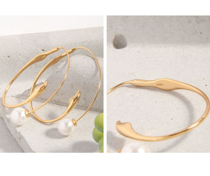 Champagne gold earrings-ES140