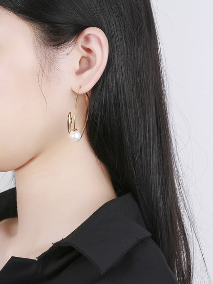 Champagne gold earrings-ES140