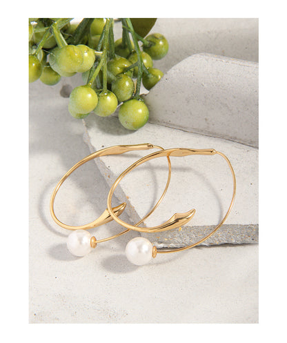 Champagne gold earrings-ES140