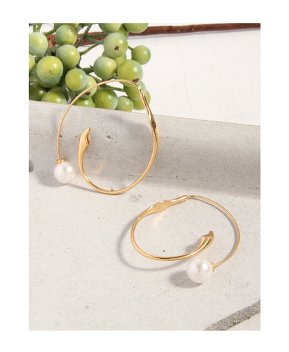 Champagne gold earrings-ES140