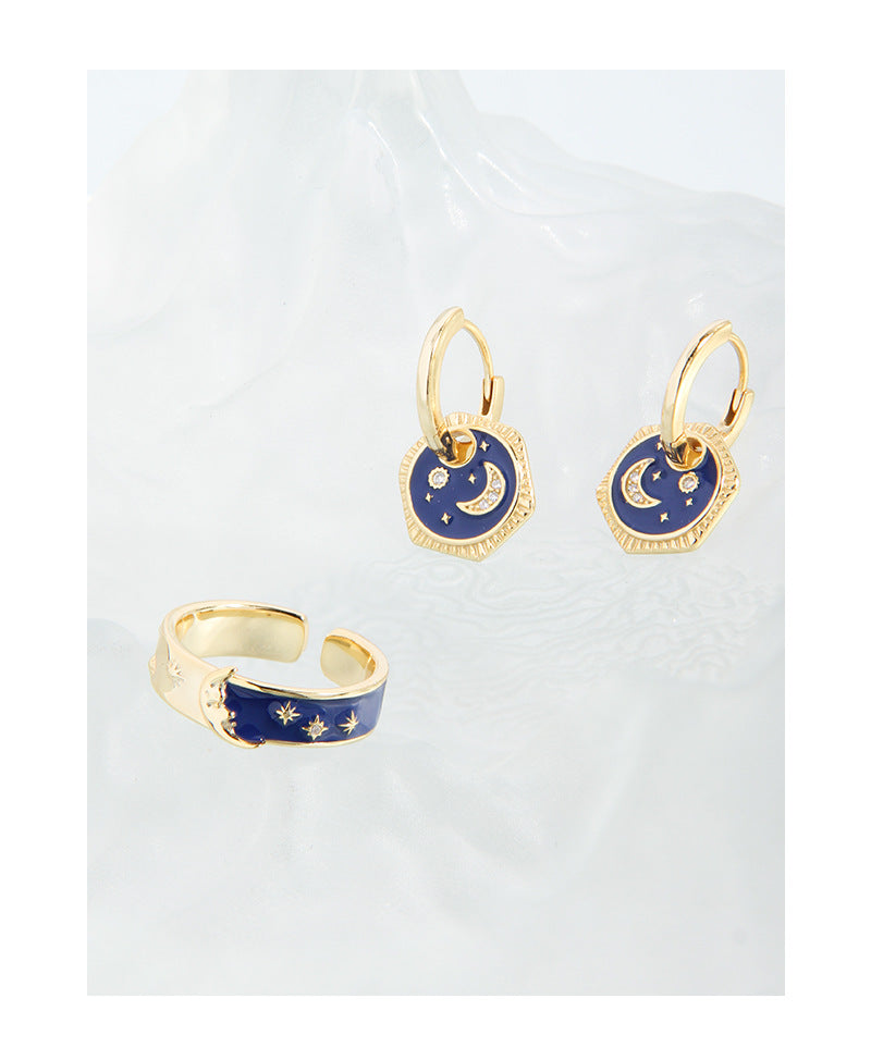 Star-moon earrings-ES406