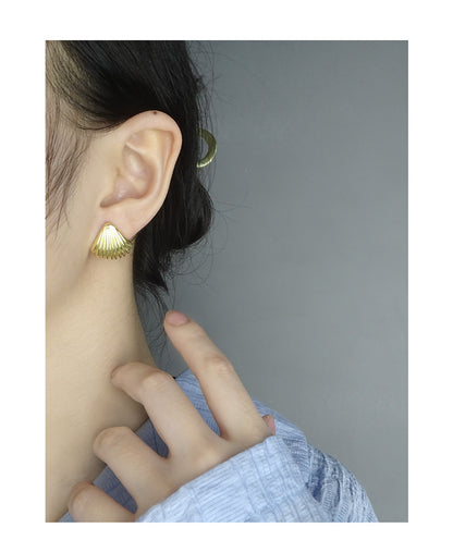 Shell stud earrings-ES453