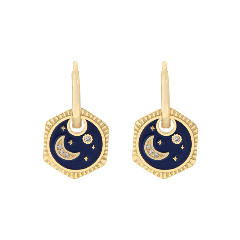 Star-moon earrings-ES406