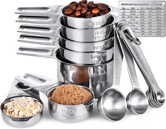 measuring cup and spoon set of 15